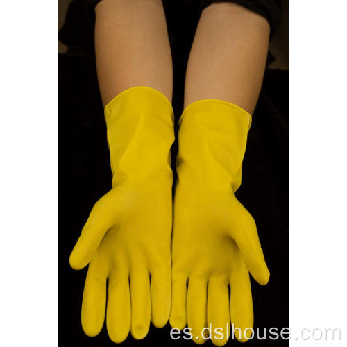 Venta de guantes de látex para limpieza del hogar.